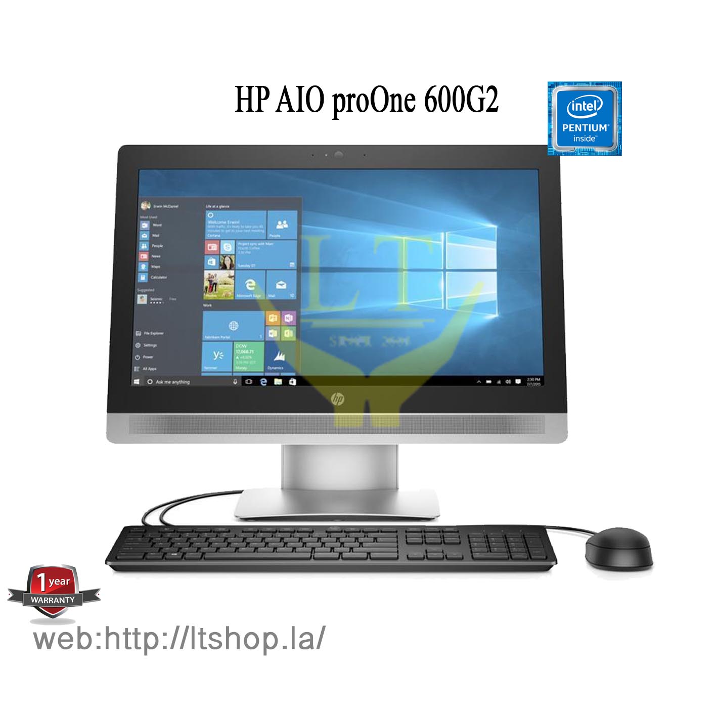 HP AIO proOne 600G2 / Dual Core G4400 / 21,5