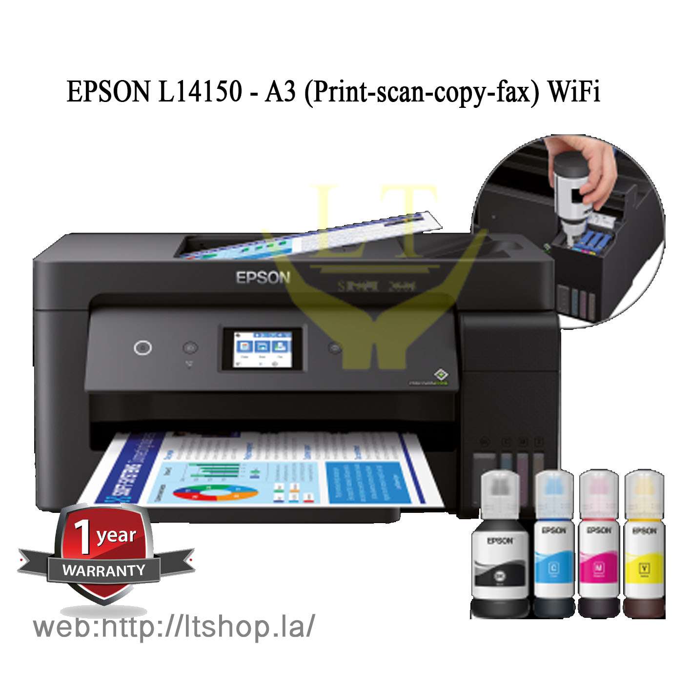 IMPRESORA EPSON L14150 WIFI A3 DUPLEX ADF