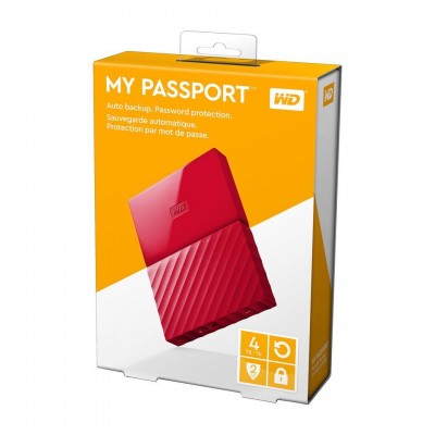  4 TB EXT HDD 2.5'' WD MY PASSPORT RED