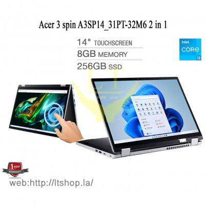 Acer 3 spin A3SP14_31PT-32M6 2 in 1(Core i3-305N/ Tochscreen 14" IPS)